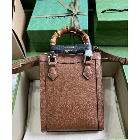 Replica Gucci Diana Mini Tote Bag 739079 Coffee Replica Gucci Diana Mini Tote Bag 739079 Coffee