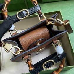 Replica Gucci Diana Mini Tote Bag 739079 Coffee