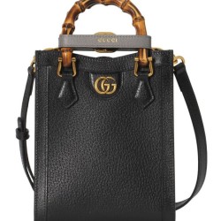 Replica Gucci Diana Mini Tote Bag 739079 Black