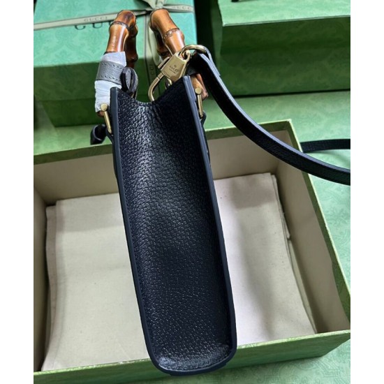 Fake Gucci Diana Mini Tote Bag 739079 Black Replica Replica Gucci Diana Mini Tote Bag 739079 Black
