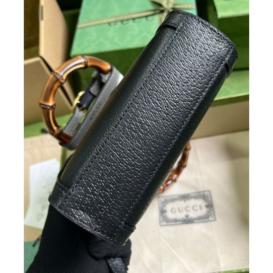 Fake Gucci Diana Mini Tote Bag 739079 Black Replica Replica Gucci Diana Mini Tote Bag 739079 Black