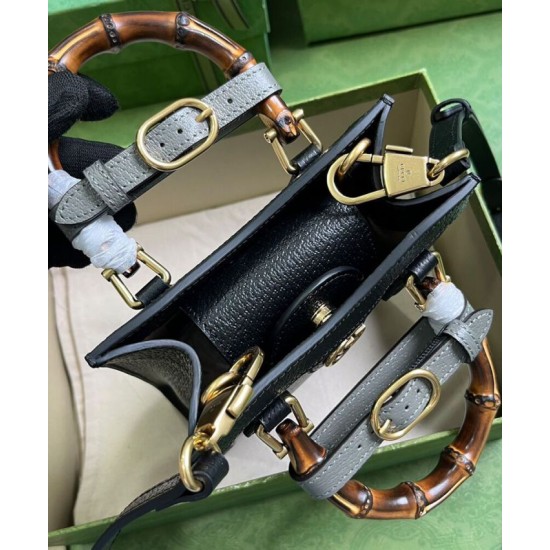 Fake Gucci Diana Mini Tote Bag 739079 Black Replica Replica Gucci Diana Mini Tote Bag 739079 Black
