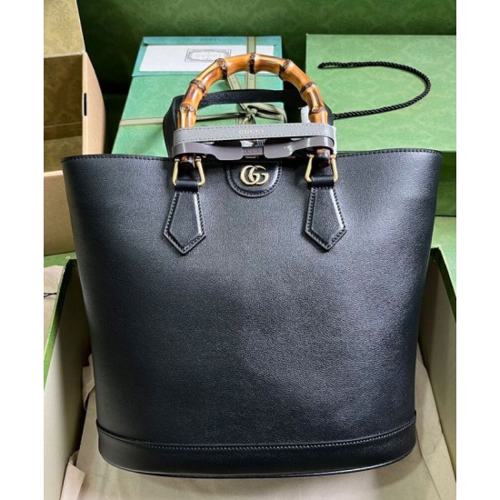 Replica Gucci Diana Large Tote Bag 746270 Black