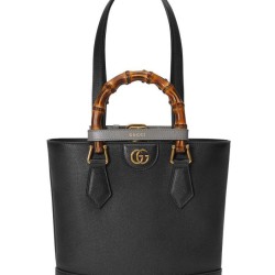Replica Gucci Diana Small Tote Bag 750396 Black