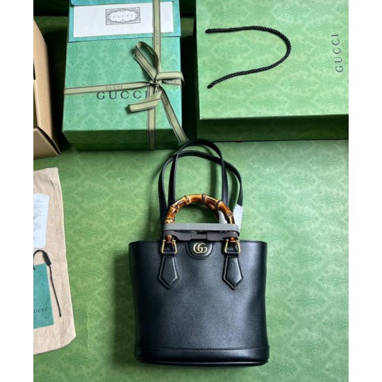 Fake Gucci Diana Small Tote Bag 750396 Black Replica Replica Gucci Diana Small Tote Bag 750396 Black