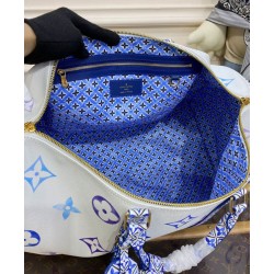Fake Louis Vuitton Keepall Bandouliere 45 Bag M10254 Blue Replica