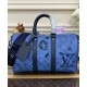 Fake Louis Vuitton Keepall Bandouliere 35 Bag M22573 Blue Replica Replica Louis Vuitton Keepall Bandouliere 35 Bag M22573 Blue