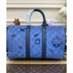 Fake Louis Vuitton Keepall Bandouliere 35 Bag M22573 Blue Replica Replica Louis Vuitton Keepall Bandouliere 35 Bag M22573 Blue