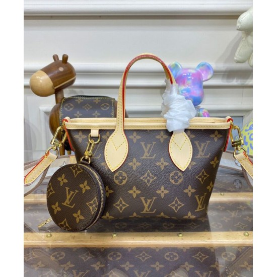 Replica Louis Vuitton Neverfull BB Bag M46705 Brown Replica Louis Vuitton Neverfull BB Bag M46705 Brown