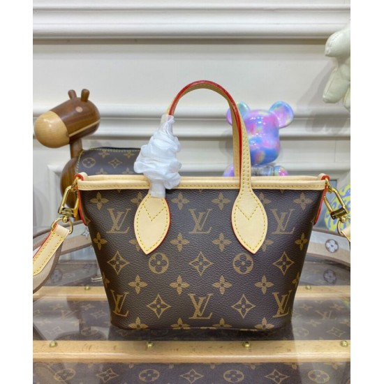 Replica Louis Vuitton Neverfull BB Bag M46705 Brown Replica Louis Vuitton Neverfull BB Bag M46705 Brown