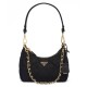 Replica Prada Re-Nylon Mini-Bag 1BC204 Black Replica Prada Re-Nylon Mini-Bag 1BC204 Black