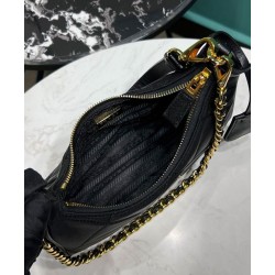 Replica Prada Re-Nylon Mini-Bag 1BC204 Black Replica Prada Re-Nylon Mini-Bag 1BC204 Black