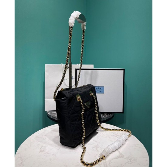 Replica Prada Re-Nylon Tote Bag 1BG468 Black Replica Prada Re-Nylon Tote Bag 1BG468 Black