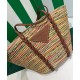 Replica Prada Straw And Leather Tote Bag 1BG312 Coffee Replica Prada Straw And Leather Tote Bag 1BG312 Coffee