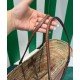 Replica Prada Straw And Leather Tote Bag 1BG312 Coffee Replica Prada Straw And Leather Tote Bag 1BG312 Coffee
