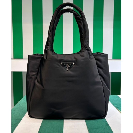 Replica Prada Large Padded Re-Nylon Tote Bag 1BG449 Black Replica Prada Large Padded Re-Nylon Tote Bag 1BG449 Black