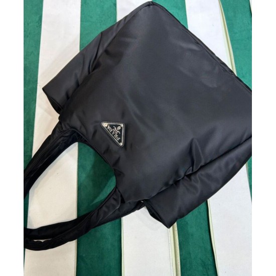 Replica Prada Large Padded Re-Nylon Tote Bag 1BG449 Black Replica Prada Large Padded Re-Nylon Tote Bag 1BG449 Black