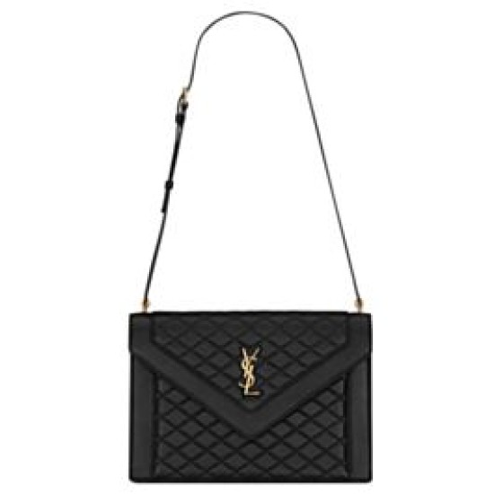 Replica YSL Saint Laurent Gaby Satchel Bag In Quilted Lambskin Black Replica YSL Saint Laurent Gaby Satchel Bag In Quilted Lambskin Black