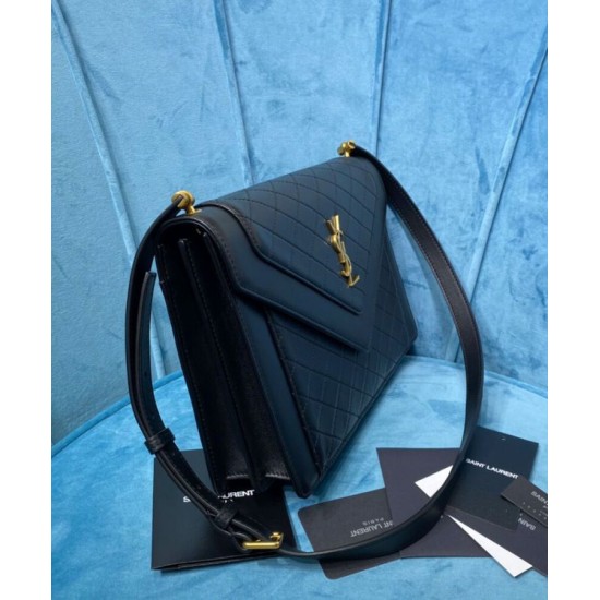 Replica YSL Saint Laurent Gaby Satchel Bag In Quilted Lambskin Black Replica YSL Saint Laurent Gaby Satchel Bag In Quilted Lambskin Black