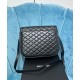 Replica YSL Saint Laurent Solferino Medium Supple Satchel Bag In Quilted Lambskin Black Fake YSL Saint Laurent Solferino Medium Supple Satchel Bag In Quilted Lambskin Black Replica