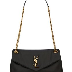 Replica YSL Saint Laurent Calypso Bag Decorated With The Cassandre Black