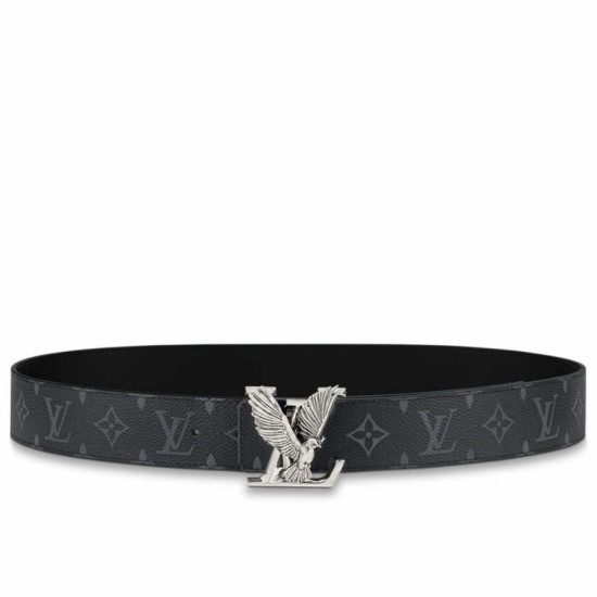 Replica Louis Vuitton LV Dove 40MM Reversible Belt In Monogram Eclipse Canvas M0576V Fake Louis Vuitton LV Dove 40MM Reversible Belt In Monogram Eclipse Canvas M0576V Replica