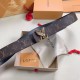 Fake Louis Vuitton LV Dove 40MM Reversible Belt In Monogram Canvas M0577T Replica