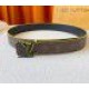 Fake Louis Vuitton LV Broken 40mm Reversible Belt In Monogram Canvas M0612V Replica