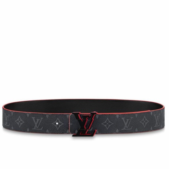Replica Louis Vuitton LV Broken 40mm Reversible Belt In Monogram Eclipse Canvas M0628V