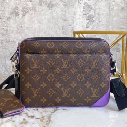 Replica Louis Vuitton Trio Messenger Bag In Monogram Macassar Canvas M46266