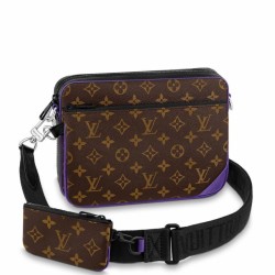 Replica Louis Vuitton Trio Messenger Bag In Monogram Macassar Canvas M46266
