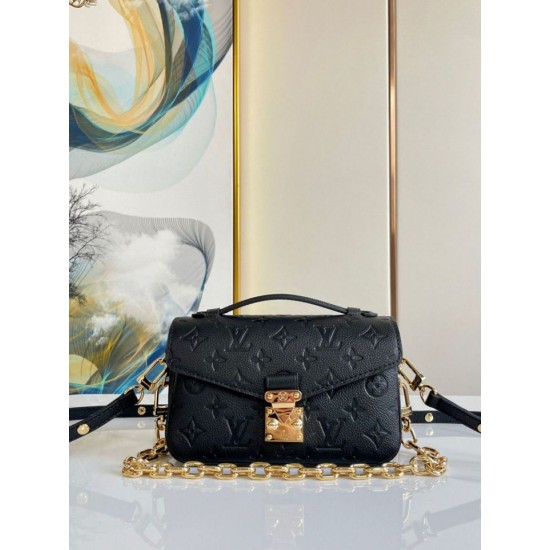 Replica Louis Vuitton Pochette Metis East West Bag M46595 Monogram Empreinte Fake Louis Vuitton Pochette Metis East West Bag M46595 Monogram Empreinte Replica