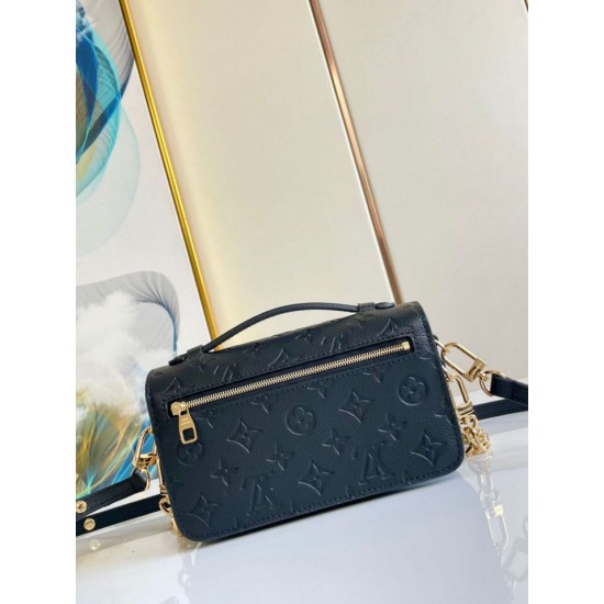 Replica Louis Vuitton Pochette Metis East West Bag M46595 Monogram Empreinte Fake Louis Vuitton Pochette Metis East West Bag M46595 Monogram Empreinte Replica