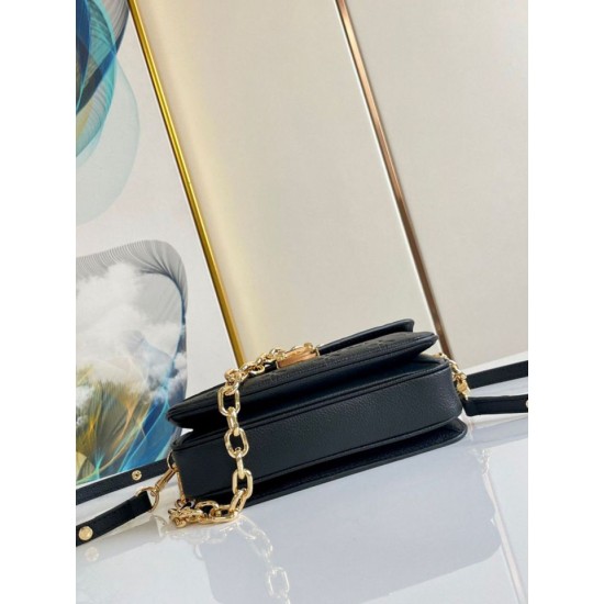 Replica Louis Vuitton Pochette Metis East West Bag M46595 Monogram Empreinte Fake Louis Vuitton Pochette Metis East West Bag M46595 Monogram Empreinte Replica