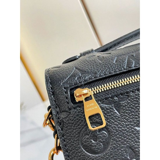Replica Louis Vuitton Pochette Metis East West Bag M46595 Monogram Empreinte Fake Louis Vuitton Pochette Metis East West Bag M46595 Monogram Empreinte Replica