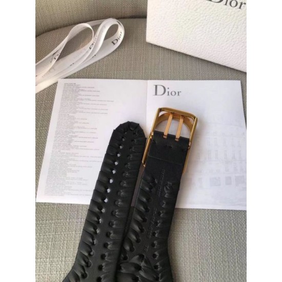 Replica Dior 30 Montaigne 40MM Belt Black Fake Dior 30 Montaigne 40MM Belt Black Replica