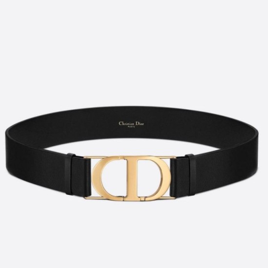 Replica Dior 30 Montaigne 40MM Belt Smooth Calfskin Black Fake Dior 30 Montaigne 40MM Belt Smooth Calfskin Black Replica