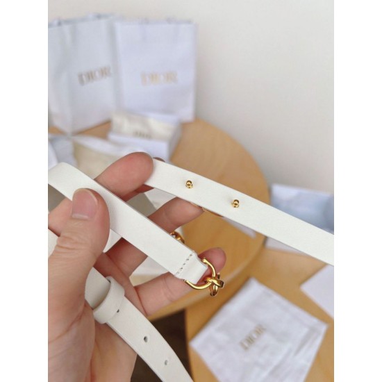 Replica Dior Caro 15MM Belt Calfskin and Chain White Replica Dior Caro 15MM Belt Calfskin and Chain White