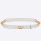 Replica Dior Caro 15MM Belt Calfskin and Chain White Replica Dior Caro 15MM Belt Calfskin and Chain White