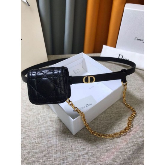 Replica Dior Caro 15MM Belt with Removable Pouch Black Replica Dior Caro 15MM Belt with Removable Pouch Black