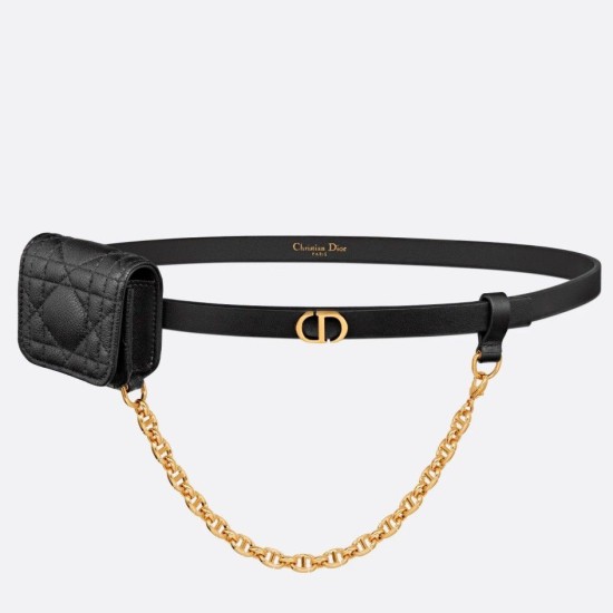 Replica Dior Caro 15MM Belt with Removable Pouch Black Replica Dior Caro 15MM Belt with Removable Pouch Black