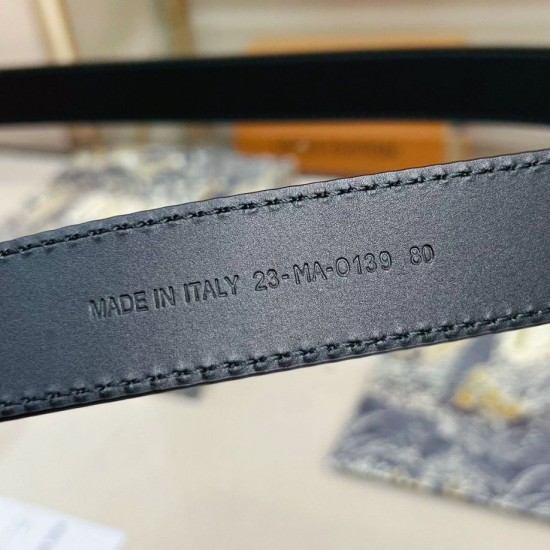 Fake Dior D-Fence 30MM Belt Black Replica Replica Dior D-Fence 30MM Belt Black