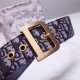Replica Dior Diorquake 55MM Belt Oblique Canvas Blue Replica Dior Diorquake 55MM Belt Oblique Canvas Blue