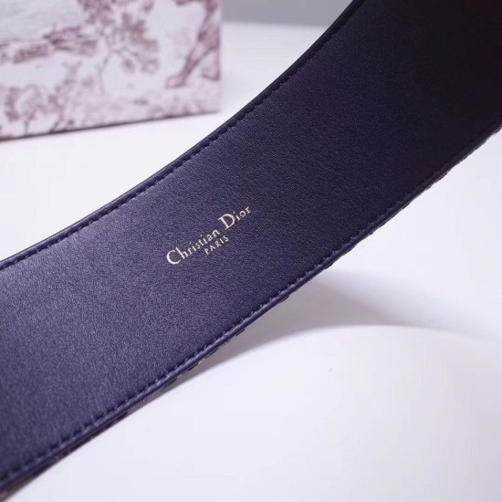 Replica Dior Diorquake 55MM Belt Oblique Canvas Blue Replica Dior Diorquake 55MM Belt Oblique Canvas Blue