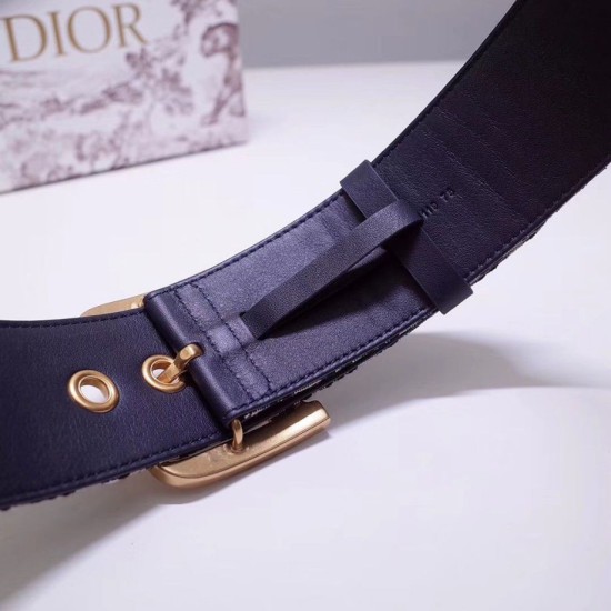 Replica Dior Diorquake 55MM Belt Oblique Canvas Blue Replica Dior Diorquake 55MM Belt Oblique Canvas Blue