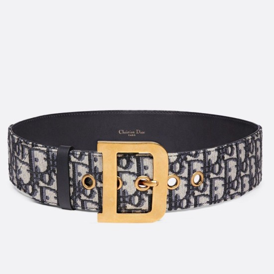 Replica Dior Diorquake 55MM Belt Oblique Canvas Blue Replica Dior Diorquake 55MM Belt Oblique Canvas Blue