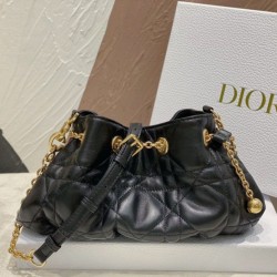 Replica Dior Ammi Small /Medium Bag Macrocannage Black
