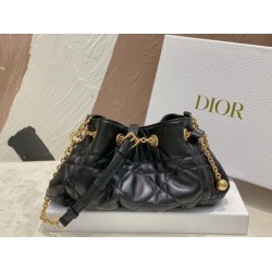 Replica Dior Ammi Small /Medium Bag Macrocannage Black Replica Dior Ammi Small /Medium Bag Macrocannage Black