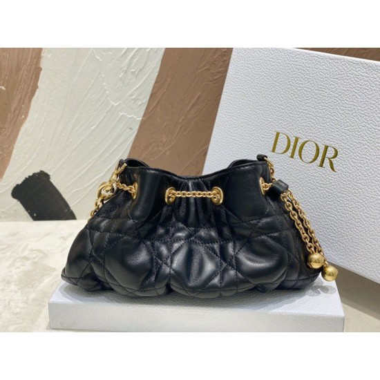 Replica Dior Ammi Small /Medium Bag Macrocannage Black Replica Dior Ammi Small /Medium Bag Macrocannage Black