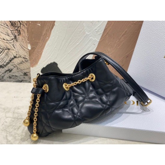 Replica Dior Ammi Small /Medium Bag Macrocannage Black Replica Dior Ammi Small /Medium Bag Macrocannage Black